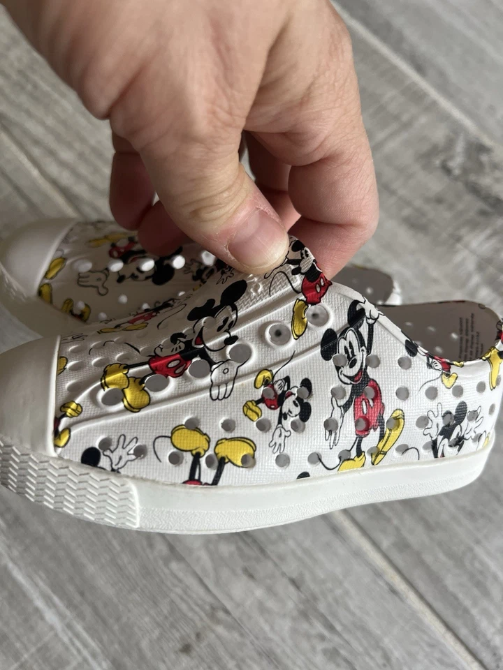 Native Shoes Toddler C5 Size Mickey Mouse Disney Slip On Shoes - Image 3 of 4