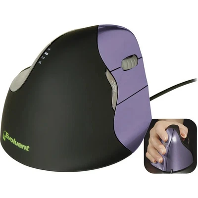 Souris ergonomique optique Evoluent Vertical Mouse 4 VM4S ergonomique noir, - Photo 1/4