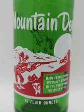 MOUNTAIN DEW Bottle - "Il'll Tickle Yore Innards!" - Pepsi - Perfect - 1967