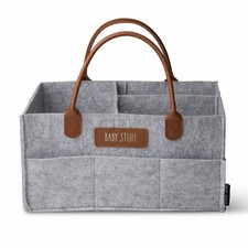 Baby Diaper Caddy Organizer, Nursery Storage for Changing Table and Car, Port...