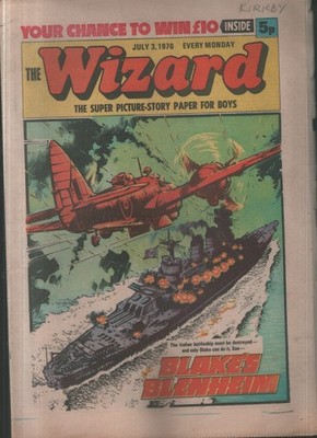 THE WIZARD comic  - July 3, 1976