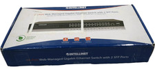 Intellinet 24 Port Web Managed Gigabit Ethernet Switch with 2 SFP Ports
