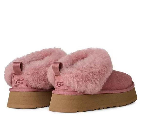 GRAN OFERTA UGG Tazzelle Zapatillas Plataforma Interior/Exterior Gamuza, Rosa Amanecer Foto 3 de 4