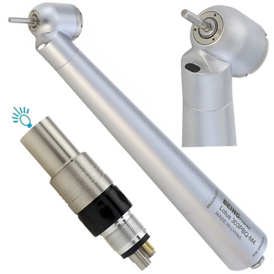 Dental 45 degree Surgical Handpiece Fiber Optic High Speed NSK LED Coupler 6Hole