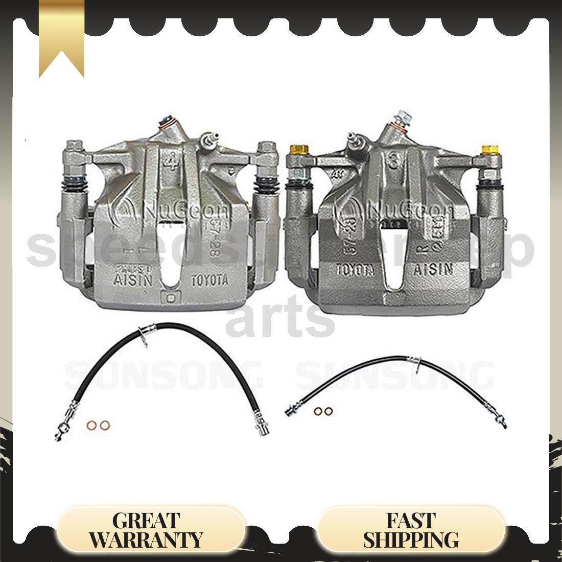 1992-1995 Toyota Camry Front Brake Caliper Set with Hose 4pcs Replacement