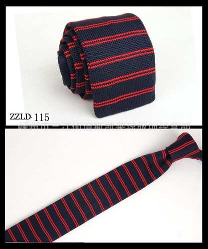 Men's Knit Tie Knitted Tie Necktie Narrow Slim Skinny Party Wedding Groom Stripe - Picture 33 of 49