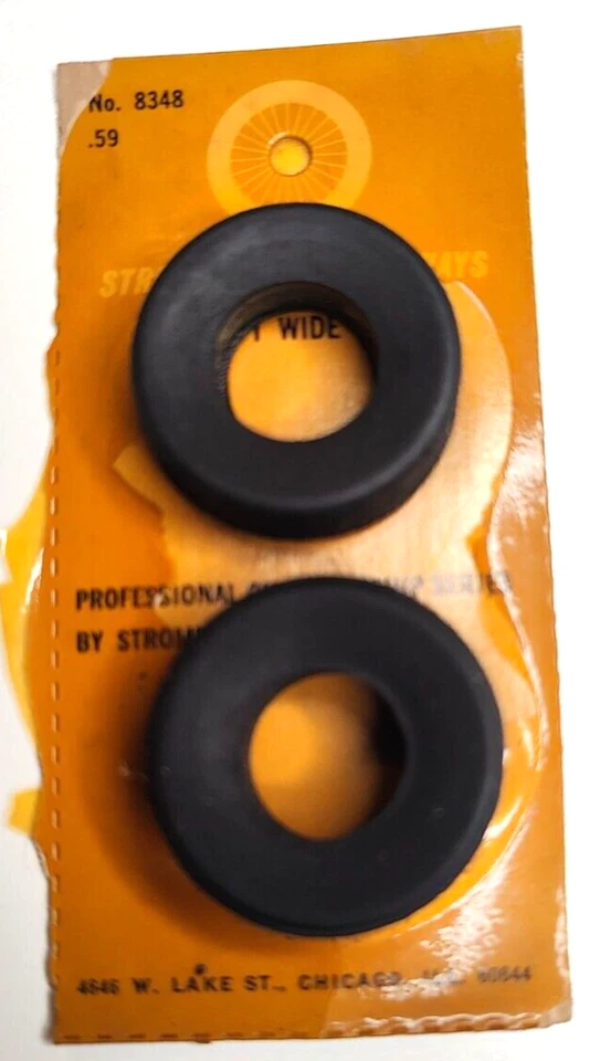 Vintage Strombecker #8348 Soft Wide Slick  1" & 1/4" X  7/16" fit 3/4" rims - Image 3 of 3