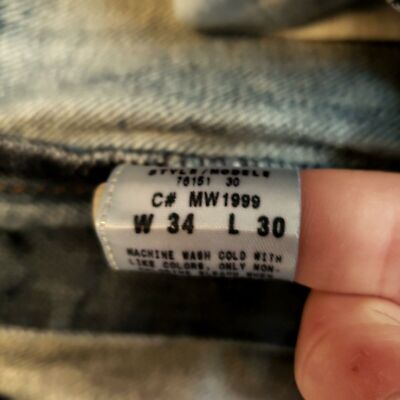 Vintage Guess Jeans 34x28 Shortened Retro Faded Wash Broken In