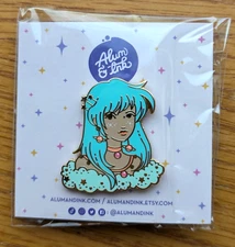 Alum and Ink August Birthstone Peridot Witch Hard Enamel Pin