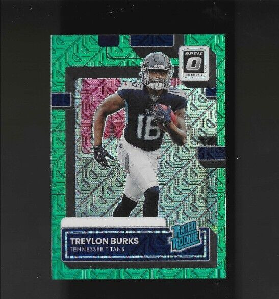 2022 Treylon Burks Donruss Optic Preview Green Mojo #P-312