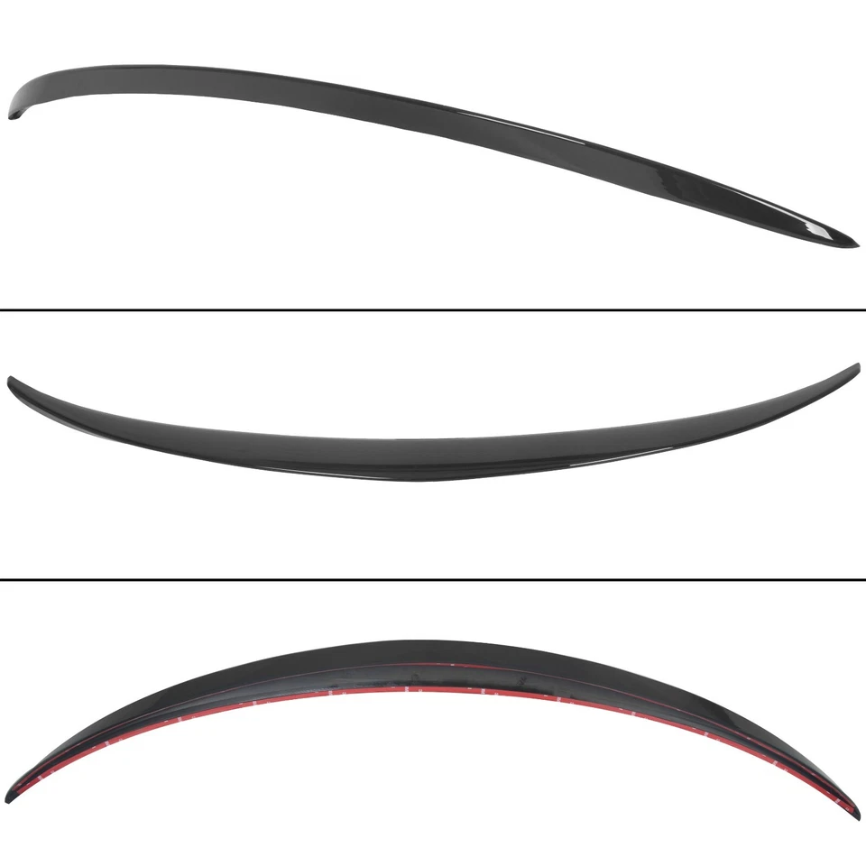 For 2015-2021 Mercedes W205 C200 C Class Sedan Gloss Black Trunk Spoiler Wing Foto 3 de 4