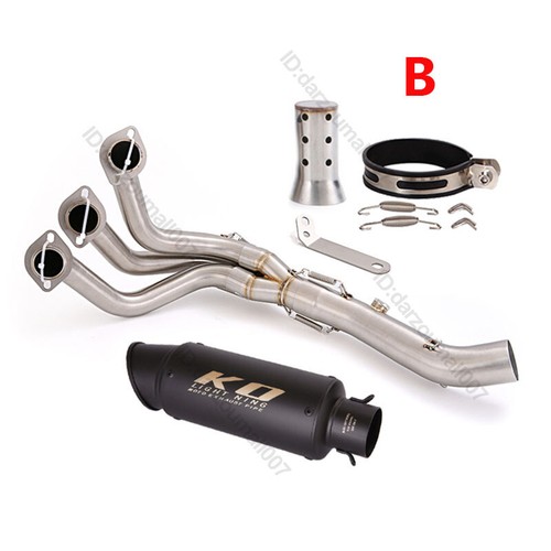 For Yamaha MT-09 Tracer 900 2015-2020 Header Exhaust System Pipe + Tips Muffler - Bild 5 von 15
