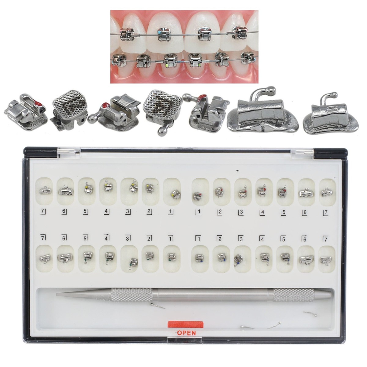 Dental Damon Q Orthodontic Passive Self-ligating Brackets Metal Roth 022 345 7-7 | eBay