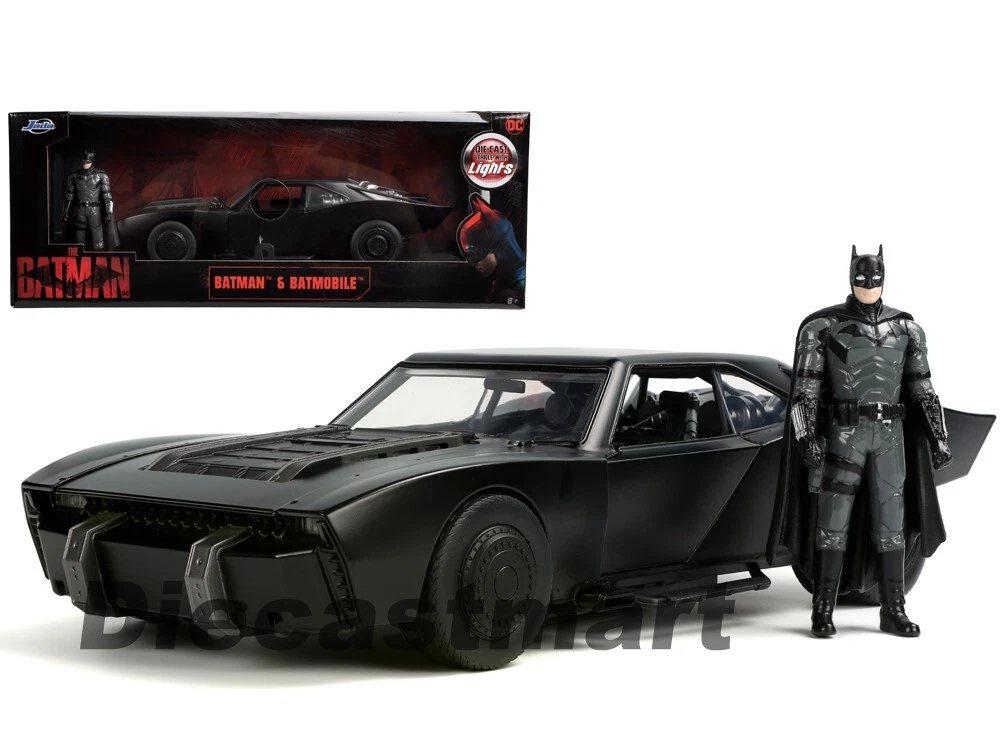 The Batman (2022) Batmobile & Batman, 1:18 Scale Vehicle w/ Figure Jada  32504