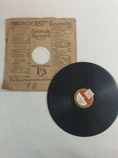 Vintage Gramophone  Record W/Sleeve - 2 Sided - Broadcast Records Billy Desmond