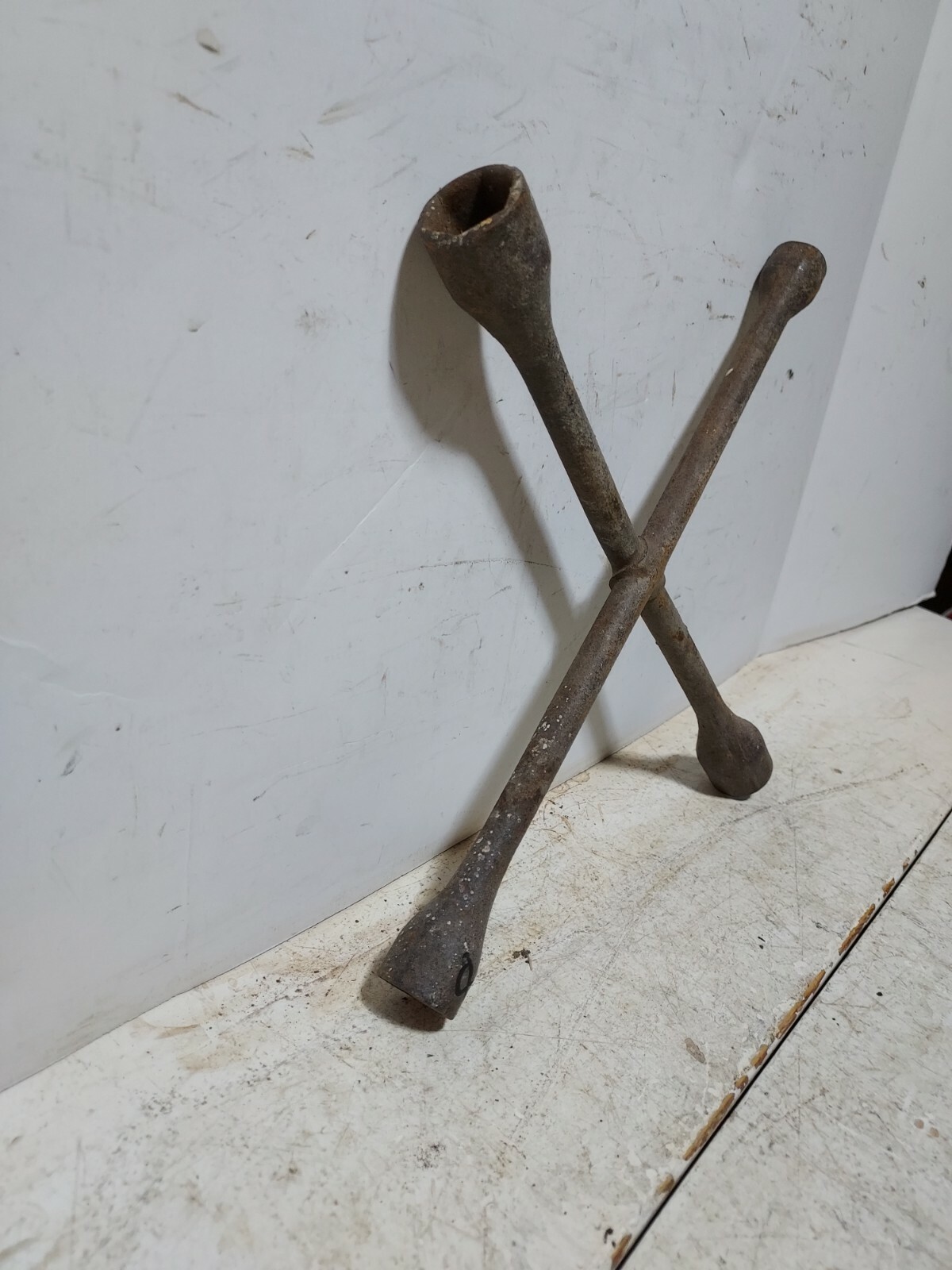 Vintage 4 Way Lug Wrench Tire Iron Cross UNBRANDED car truck 8 eBay