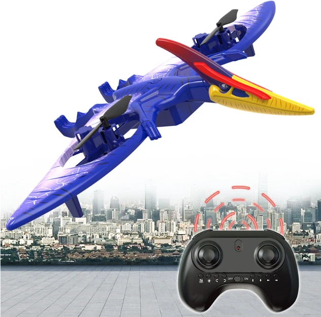RC Remote Control Pterodactyl Flying Drone Dinosaur Toys for