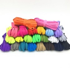30M  32 Yards Flat Elastic Band 1/4" 6mm  width White Black Multi Colors