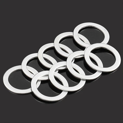 10x Bike Spacer Bicycle Pedal Washers Bicycle Pedal Spacer Stainless Steel Ring - Picture 5 of 8