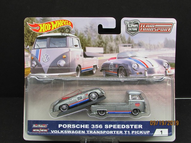 hot wheels porsche 356 speedster volkswagen transporter t1 pickup