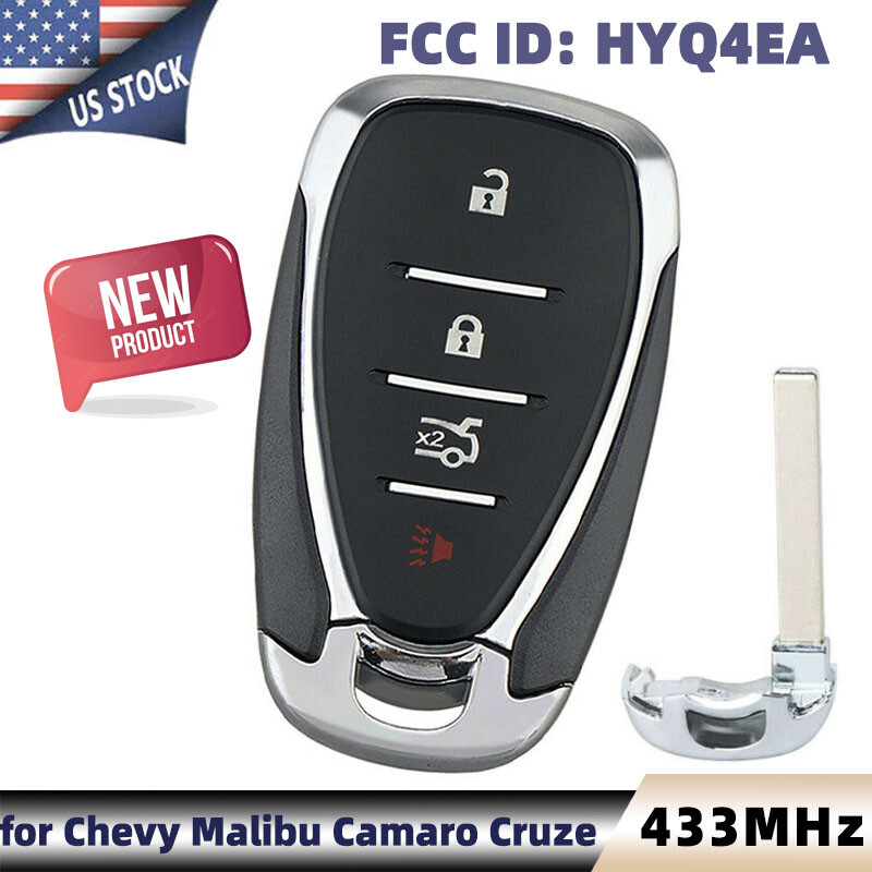 Chevy Traverse Key Fob 2 Remote Key Fobs For Chevy Malibu Camaro Cruze 2016-2021 - Smart Keyless Entry 2015 Chevy Silverado Key Fob