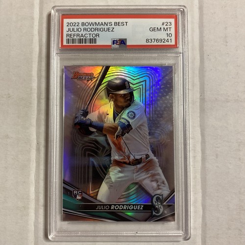 2022 Bowmans Best Refractor Julio Rodriguez ROOKIE PSA 10 DRPS