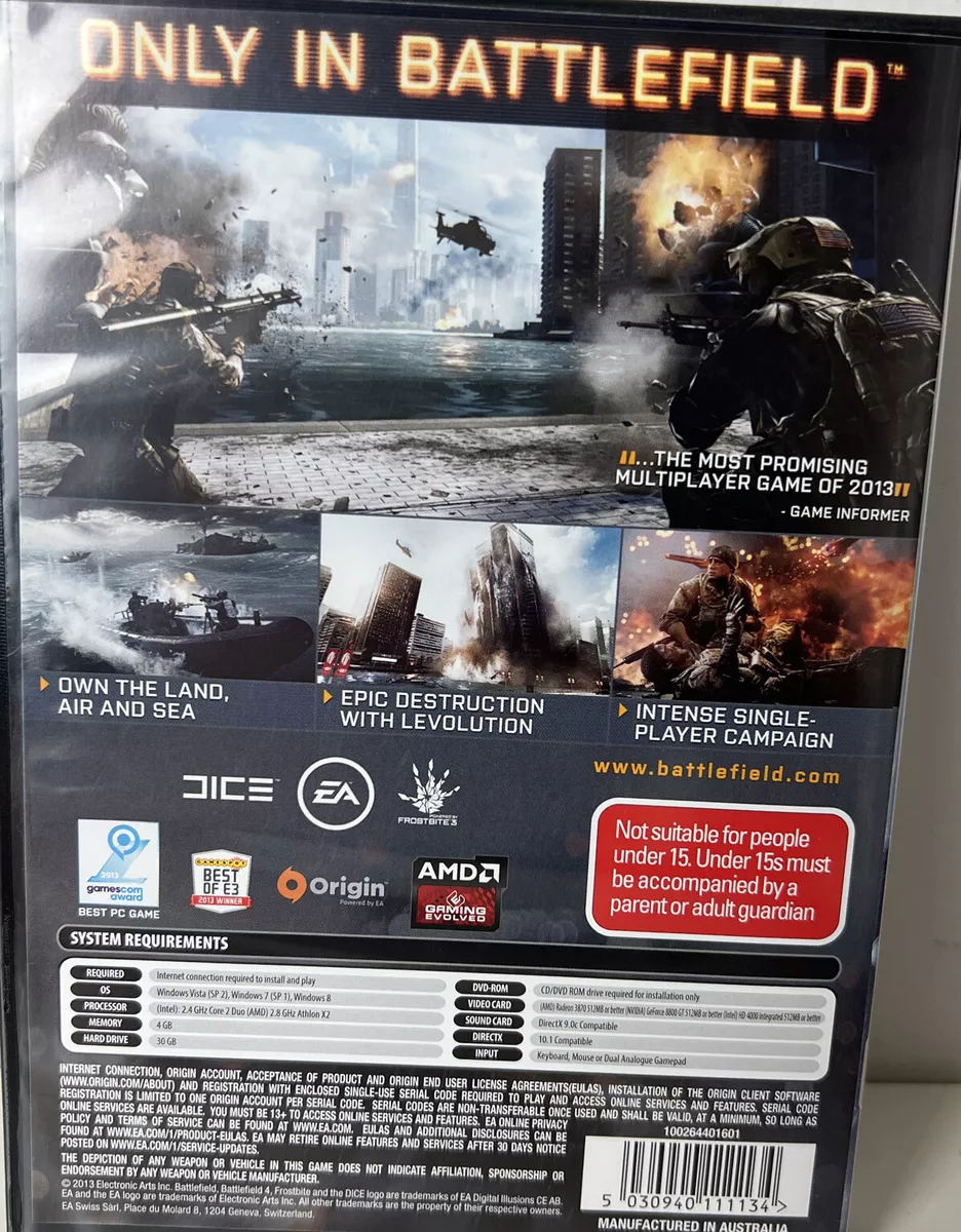 Battlefield 4 Premium Edition PC DVD ROM