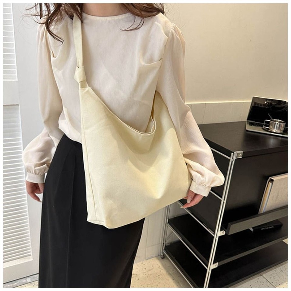 Cotton Tote Bags Large Capacity Single Shoulder Bag Canvas Bag Women