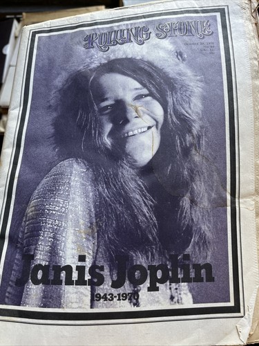 Janis Joplin Death Issue 1970 Rolling Stone Issue #69 Oct 29 Memorial - 第 1/3 張圖片
