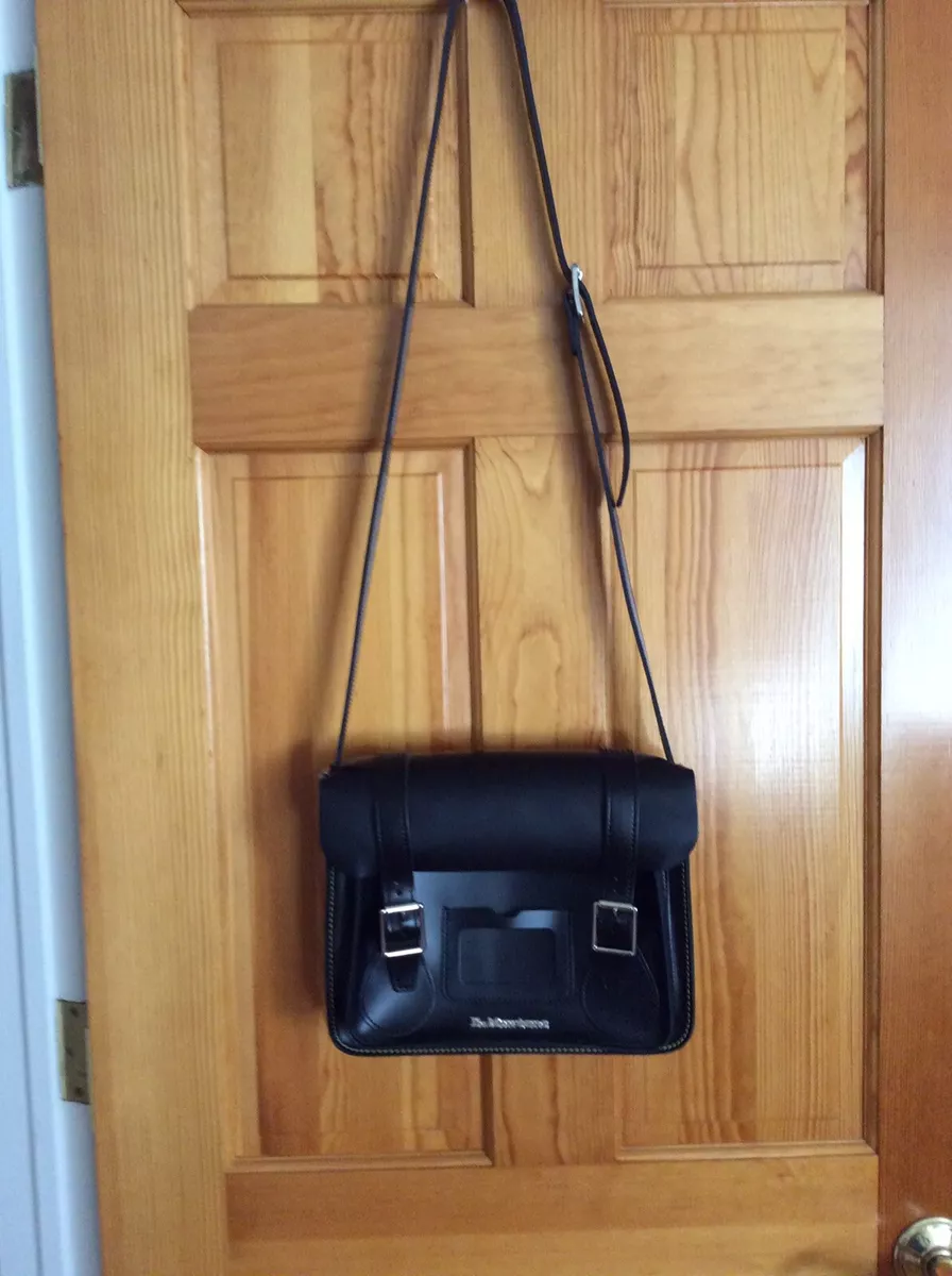 Dr Martens Messenger Bag/ Satchel/Black Leather/ NWOT