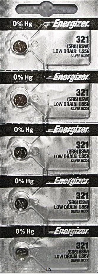 ENERGIZER 321 SR616SW SR616 SILVER OXIDE (2piece) Watch Battery AuthorizedSeller - Image 3 of 4