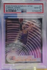 LEBRON JAMES 2020 Donruss Optic T-Minus 3...2...1#9 T-Minus Holo PSA GEM MINT 10