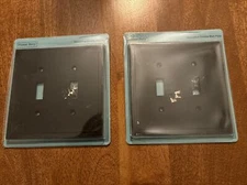 Henne Bery Decorative Double Wall Plate Black Metal 2pk Modern Edge