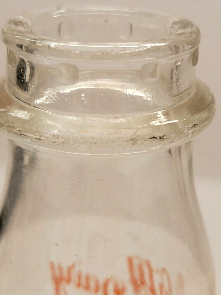 Vintage Devendorf Homestead NY & TriCity Dairy WI Half Pint Milk Cream