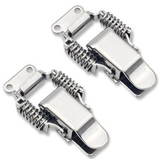 Draw Latch Toggle Catch 2-1/4" Stainless Steel Spring Load Clamp, 2 Pack