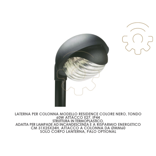 BarcelonaLED Fumagalli Stehlaterne IP55 – Klassisches Design, Schwarz, Opaler Diffusor, Für Garten & Terrasse