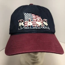 B.A.S.S. Bass Anglers Sportsman Society Hat Cap USA Flag Fish Adjustable used