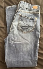 Seven7 Women's Tummyless High Rise Slimming Control Panel Skinny Jeans Size 8