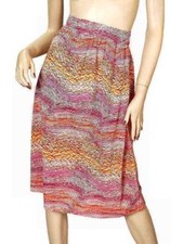 VTG 1970s J. Tiktiner for Bergdorf Goodman Monet Print Wrap Skirt Made in France