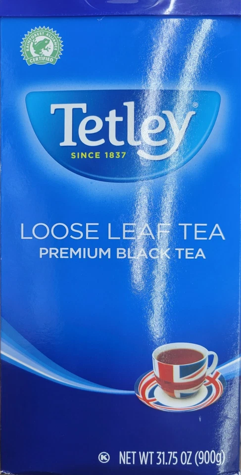 Té negro de hojas sueltas Tetley Premium 900 g (31,75 oz) | Paquete fresco | Envío gratuito Foto 2 de 3