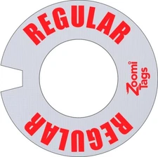 REGULAR GASoline can Tag LABEL Fuel Gas Container ID car auto zoomitag ZoomiTags
