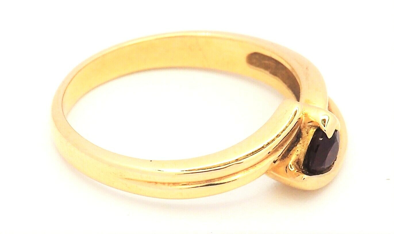 Ruby & Diamond 18ct Yellow Gold Crossover Band Ri… - image 4