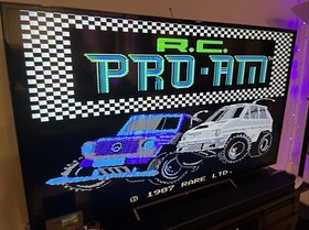 R.C. Pro-Am (NES, 1988) Video Game With Manual Tested