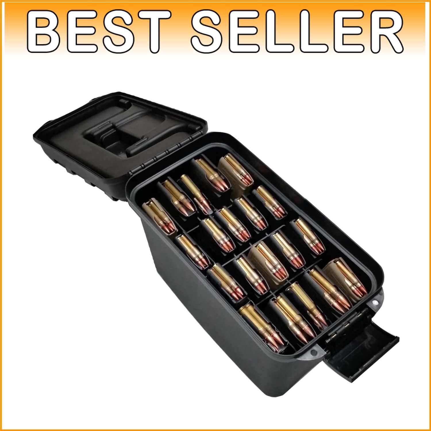 Durable Hard Shell Rifle Magazine Case with Water Resistance and Security Lock-image