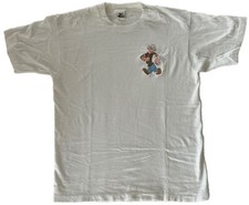 VTG 90s Popeye Cartoon T Shirt Men's Large Single Stitch Too Cute Embroidered