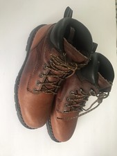Red Wing Boots Women Size 8.5 D 2326 Brown Steel Toe Lace Up Made In The USA
