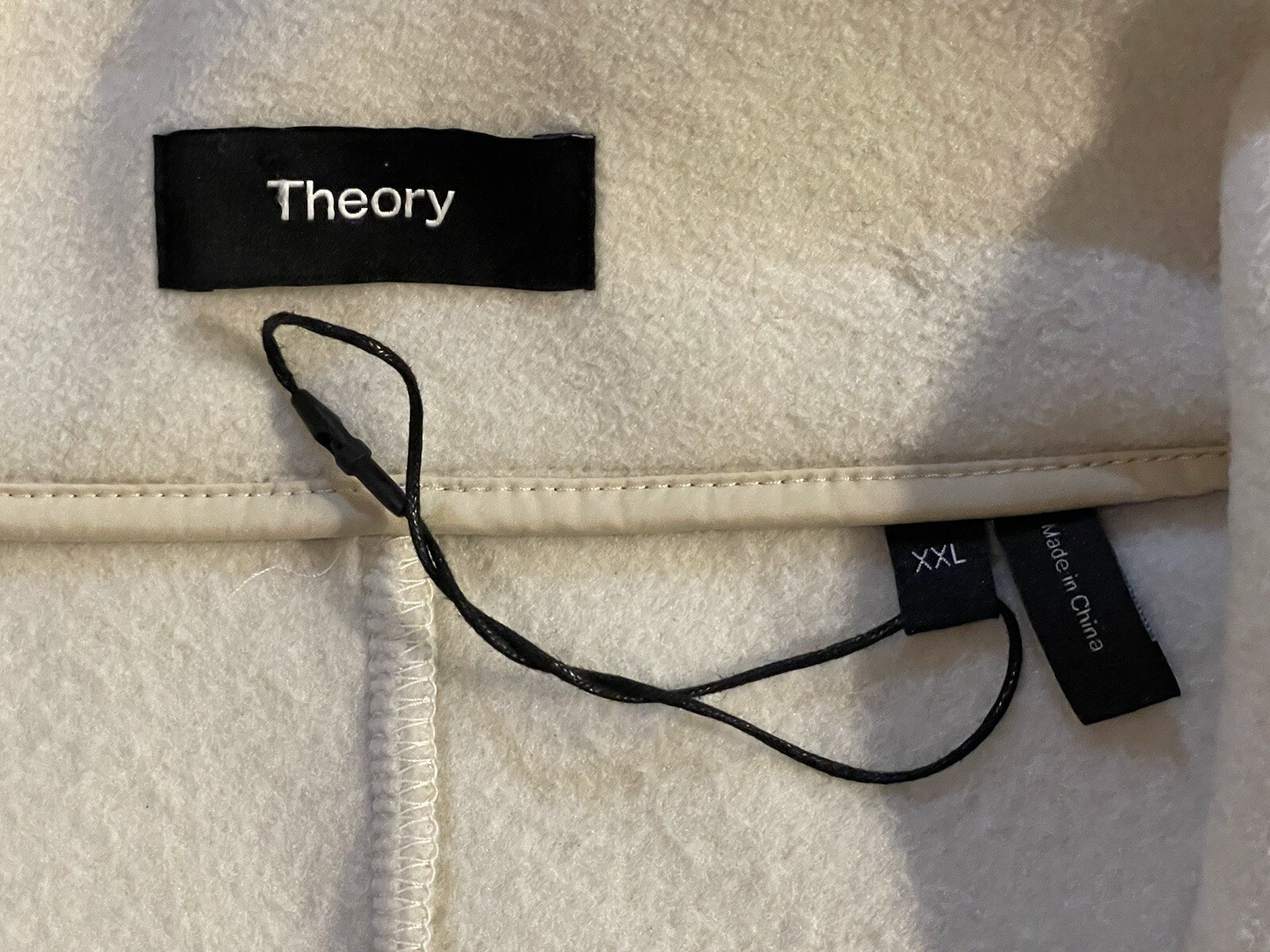 Theory Jacket Mens XXL Grady Hz Nello Fleece Sherpa Teddy Mockneck Full Zip - second product detail image