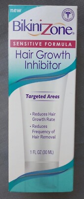 Bikini Zone Hair Growth Inhibitor Sensitive Formula 1 oz Reduce Hair Growth rate