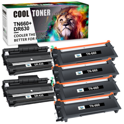 TN660 Toner DR630 Drum Unit for Brother DR-630 MFC-L2740DW L2707DW Printer Lot