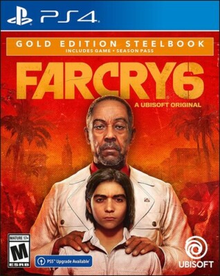 Far Cry 6 SteelBook Gold Edition - Sony PlayStation 4 PS4 Brand New